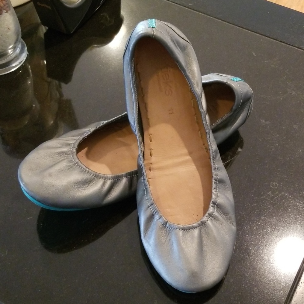 Tieks Metallic pewter size 11